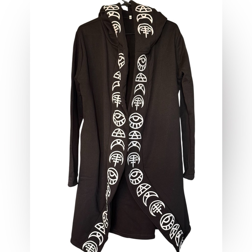 Witch’s Symbol Hooded Long jacket Size 3XL from Witch’s Estate Sale Very Cool!